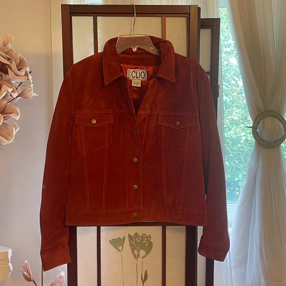 genuine suede/leather jacket. Size 10
